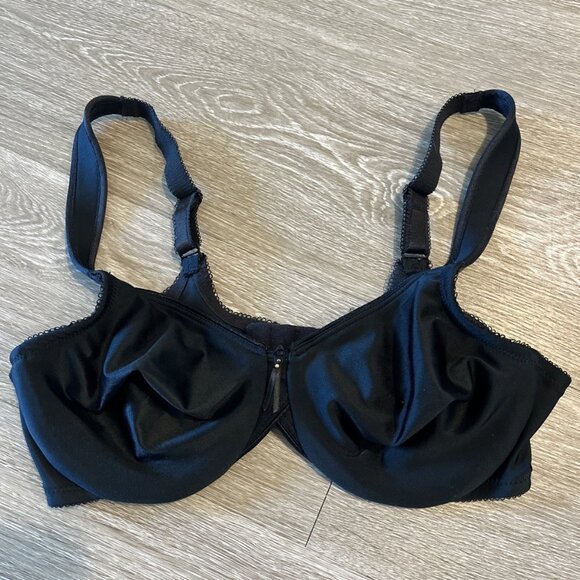 Wacoal 34C Bra Black Full Figure Seamless 85185 Underwire Back Closure - Picture 1 of 3